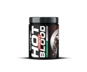 Scitec Nutrition Hot Blood Infinity - Complejo de ingredientes activos - Alto contenido en cafeína - Electrolitos - Monohidrato de creatina Creapure®, 350 g, Kiwi-Fresa