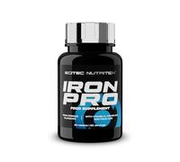 Scitec Nutrition Iron Pro, Gluconato de Hierro Orgánico con Vitamina C, B12 y Folato, Suplemento Apto para Veganos, Para Hombres, Mujeres, Atletas, 50+, Absorción Mejorada, 60 tabletas