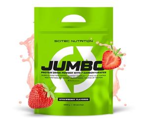 Scitec Nutrition Jumbo - Ganador de Peso Alto en Calorías - con Proteína Multi-Componente - Matriz de Aminoácidos - Matriz Metabólica - Mezcla de Superalimentos, 6,6 kg, Fresa