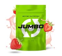 Scitec Nutrition Jumbo - Ganador de peso con proteína para masa muscular | Fórmula multiproteica - Con matriz de aminoácidos - Complejo metabólico - Mezcla de superalimentos - 1,32 kg, Fresa