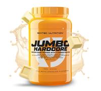 Scitec Nutrition Jumbo Hardcore - Matriz de proteínas y de carbohidratos | Alto contenido proteico - Superalimentos - Creatina y aminoácidos - Sin gluten ni lactosa - 1530 g, Crocante-chocolate blanco
