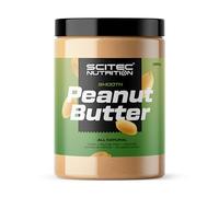 Scitec Nutrition Mantequilla de Cacahuete - Sin Aceite de Palma - Vegana - Baja en Sal - Fuente de Proteína - Baja en Azúcar - Aumento Natural de Energía, 1 kg, Suave
