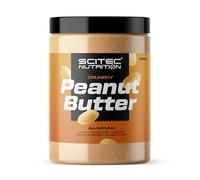 Scitec Nutrition Mantequilla de Cacahuete - Sin Aceite de Palma - Vegana - Baja en Sal - Fuente de Proteína - Baja en Azúcar - Aumento Natural de Energía, 1 kg, Crujiente