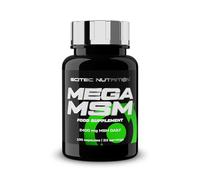 Scitec Nutrition Mega MSM | Metilsulfonilmetano que contiene cápsulas Suplemento Alimenticio | 2400 mg MSM por día | Paquete de 33 dosis, 100 Cápsulas