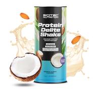 Scitec Nutrition Protein Delite Shake Producto alimenticio en polvo con ralladuras de coco, proteína, L-carnitina, extracto de café verde, 700 g, Coco-Almendras