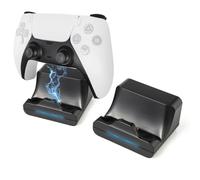 sciuU Base de Carga de Pared Compatible con DualSense PS5 Mando Controller | Estación cargador de pared compatible con Playstation 5 mandos. con Cable Alimentacion USB de 1m - Indicador LED RGB