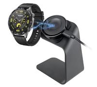sciuU Cargador Magnético & Soporte Compatible con Huawei GT6 / GT6 Pro / GT5 / GT5 Pro / GT4 / GT4Pro / GT3 / GT3Pro / Fit 4, Estación de Carga con Soporte Metálico, Base de Carga con Cable USB 1m