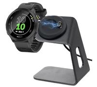 sciuU Cargador y Soporte Compatible con Garmin Forerunner/Fēnix/Venu/Instinct/Vivoactive Series, Estación de Carga con Soporte Metálico, Base de Carga con Cable USB Integrado 100cm