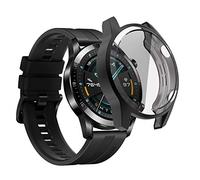 sciuU Funda Compatible con Huawei GT 2 (46mm, Lanzado en 2019), Carcasa Protectora con Protector de Pantalla de TPU, Flexible Suave TPU Cubierta, Resistente a los Golpes Shell - Negro