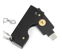 sciuU Funda Metálica con Diseño Plegable Giratorio Compatible con Yubico Security Key C NFC/YubiKey 5C NFC / 5C NFC FIPS, USB-C - Carcasa de Aleación de Aluminio Protectora Resistente a los Arañazos