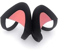 sciuU Kitty Ears para Auriculares, Orejas de Silicona de Gato Decoración Linda, Compatible con Logitech/Sony/HypreX Headset, instalación con Correas de Fijación Ajustables, Negro