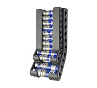 sciuU Organizador de Almacenamiento de Baterías AA & AAA, Soporte de Pared Combo Pequeño Portapilas, Primero en Entrar Primero en Salir Dispensador Montaje en Pared Contenedor para 10 Pilas AAA & AA