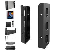 sciuU Soporte de Pared Universal para Portátil, Tablet, TV Box - Compatible con MacBook, iPad, Surface, DELL, ASUS, HP - para Dispositivos de hasta 35mm de Grosor, Fijación con Tornillos o Adhesivo