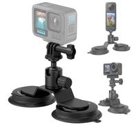 sciuU Soporte Magnético Compatible con GoPro, dji Action, Insta360 | Adaptador de Tornillo 1/4″, Cabeza de Bola Giratoria 360°, Universal Ajustable para Cámaras de Acción, Imán y Silicone Base