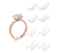 SCJJZ 8 pcs Tensores de Anillos, Ajustadores de Tamaño de Anillo, Ajuste para Anillos Sueltos, Ajustador de Tamaño de Anillo Invisible, Transparente Ajustador de Anillos Suelto Invisibles