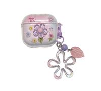 SCJLSDA Funda para Airpods Pro 3 (2025), diseño divertido de flores, mariposas, conchas marinas, para niños, funda para auriculares Kawaii Ocean Animal para Airpod Pro de 3ª generación (B)