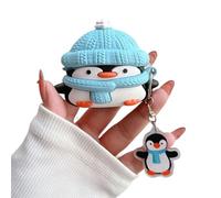 SCJLSDA Funda para Huawei Freeclip, diseño exquisito y divertido 3D de dibujos animados de pingüino/pez, funda protectora de silicona suave Kawaii para niños y niñas (pingüino)