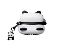 SCJLSDA Funda para Huawei Freeclip, diseño exquisito y divertido de dibujos animados de panda/cerdo en 3D, funda protectora de silicona suave para auriculares para niños y niñas (panda)