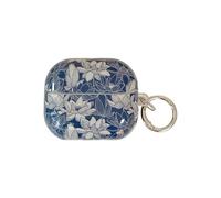 SCJLSDA Funda para Samsung Galaxy Buds 3 FE (2025) / Buds 3 Pro (2024) / Buds 3 (2024) linda, divertido patrón de flores y mariposas, funda protectora para auriculares Kawaii (E)