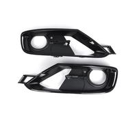 SCKCPNHNPP Delanteras Tipo Riñón para F30 F31 2012 2013 2014 2015 Parachoques Delantero Coche Rejilla Parcialmente Abierta Luz Antiniebla Plástico Izquierda Derecha Negro Brillante(Pair Grille)