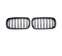 SCKCPNHNPP Delanteras Tipo Riñón para X5 X6 F15 F16 2014-2018 para SDrive35i para XDrive50i 25d Parachoques Delantero Rejilla Riñón Doble Listón Cromado(Dual Gloss Black)