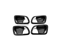 SCKCPNHNPP Recambio Maneta Interior Puerta para Grand para Cherokee para WK2 2011-2020 ABS Plástico Cromado Manija De Puerta Interior Coche Moldura Cubierta De Marco De Cuenco(Carbon Fiber Pattern)