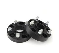 SCKCPNHNPP Separador Rueda Adaptador Espaciador De Rueda De Aluminio Universal para Mazda 2 Piezas 5 Espárragos PCD 5x114.3 CB 67.1mm 20 25 30 35 40 45 50mm Espaciador Ruedas(2PCS 25mm Black)