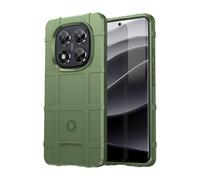 SCL Funda para Redmi Note 14 Pro 5G y POCO X7 - Funda resistente a prueba de golpes con diseño de armadura de rejilla resistente, funda táctica militar - Verde