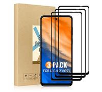 SCL Protector de pantalla compatible con Moto G13/G23/G53 Protector de pantalla Motorola G13/G23/G53 Película de vidrio templado [paquete de 3], [cobertura completa, sin burbujas, dureza 9H]