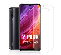 SCL Xiaomi Mi A3 Protector de Pantalla Xiaomi A3 Cristal Templado para Xiaomi Mi A3, Cristal Templado Xiaomi A3 Protector de Pantalla (Paquete de 2)