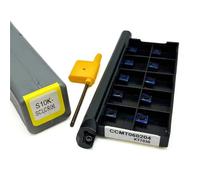 SCLCR S06K S07K S08K S10K S12M S16Q SCLCR06 SCLCL06 CNC tipo tornillo herramienta de torneado interno máquina torno barra perforación Herramienta de Torno(S10K10mm and KT7030)