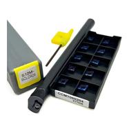 SCLCR S06K S07K S08K S10K S12M S16Q SCLCR06 SCLCL06 CNC tipo tornillo herramienta de torneado interno máquina torno barra perforación Herramienta de Torno(S12M12mm and KT7030)