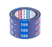 SCLEY Cinta carrocero, cinta carrocero pintura Anchura 25mm, Eslora 50m, 3 Piezas, cinta carrocero azul, cinta carrocero precision, cinta enmascarar, cinta embalar, Serie *588*, A0303-885025