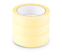 Scley cinta de pintor, cinta carrocero ancho 30mm, eslora 33m, 3 piezas cinta carrocero pintura, Cinta de carrocero amarillo, masking tape Serie *545*, A0303-450130