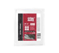 Scley plastico cubretodo, 4 Piezas plastico protector muebles, plasticos para cubrir Anchura 4m, Eslora 5m, 20m2, tiene un grosor de 5 micras, plastico para obras LDPE, A0410-500405