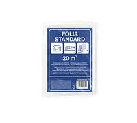 SCLEY plastico cubretodo, 8 piezas protector muebles, HDPE transparente, 4x5m, 20m2, 0.005mm, 8 unidades