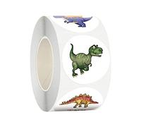 Sclmgo 500 Piezas Calcomanías Dinosaurio Etiquetas Papel Animales Adhesivas Manualidades Decoración Fiestas Cumpleaños Apto Niños Adolescentes