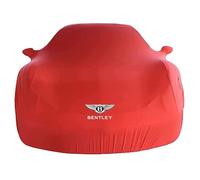 SCMDNOZ Funda Coche para Bentley Continental 1991-2022 2023 2024 2025, Cubierta de Coche Interior con Logo Tela Elástico de Terciopelo Suave Antipolvo Transpirable,Red