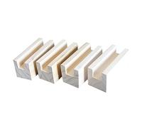 SCMYZLYD Elevadores para Muebles de Madera Maciza Natural, Patas de Muebles con Ranura 5 cm Alto, elevadores Madera for Camas, escritorios, mesas, utilizados for for sofás, y sillas(Clear,2.5cm)