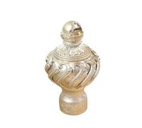 SCMYZLYD Fundas para Barras de Cortina, Paquete de 4 remates Multicolor for Barra Cortina con Cabeza Tornillo(Yellow)