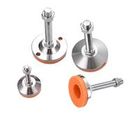 SCMYZLYD Patas deslizantes niveladoras, Pies niveladores Soporte de máquina Ajustable Diámetro la Base Copa 40-80 mm Rosca M8-M20 Longitud del Perno 30-300 1 PCS(D80xm14x100)