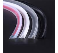 SCMYZLYD Tira de Silicona para retener el Agua, Barrera de Presa Agua autoadhesiva for cabinas Ducha Multicolor 1m-3m(White,1.5m/59in)