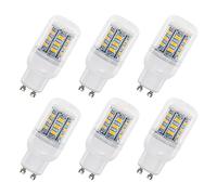 SCNNC Bombilla LED GU10 4W AC 230V, 400LM Blanco Neutro 4000K, No Regulable, Equivalente 40W Halógena, 24 SMD 5730 LED GU10 Tubo Bombilla para Plafón, Aplique, Paquete de 6