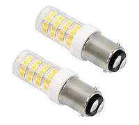 SCNNC Bombilla Maquina Coser B15d LED 5W, 220-240V, No Regulable, 500LM Blanco Cálido 3000K, Equivalente Incandescente 40W, B15 Bombilla Bayoneta Maquina de Coser para Lámpara de Pared, paquete de 2