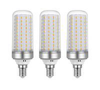 SCNNC Bombillas LED Maíz E14 20W, CA175-265 V, 2200lm Blanco Cálido 3000K, No Regulable, 200W Bombilla Halógena Equivalente, Bombilla LED para Candelabros, Luces de Techo, Paquete de 3
