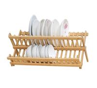 Scolapiatti Pieghevole | Portapiatti A 2 Livelli | Organizzatore Resistente per Il Bancone Della Cucina | Multiuso per Ciotole, Utensili E Posate | Supporto Scolapiatti