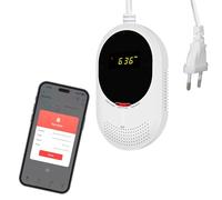 Scondaor WiFi Detector de Gas y Monóxido de Carbono con Pantalla LCD, Monitoreo por App Smart Life, Certificado EN 50291 y EN 50194, Detector de Gas (Metano/Gas Natural y GLP) y CO, Pack de 1
