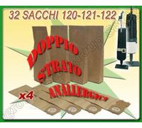 Sconosciuto Lote de 32 bolsas de filtro de papel doble Stra para Vorwerk Kobold 120 121 122
