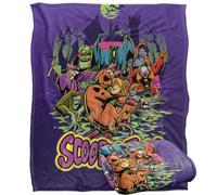 SCOOBY DOO! Blanket, 152 x 127 cm Spooky Poster Scene Silky Touch Super Soft Throw Blanket