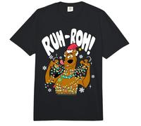 Scooby-Doo Christmas Lights Ruh Roh! Comfort Colors Adult Heavyweight T-Shirt